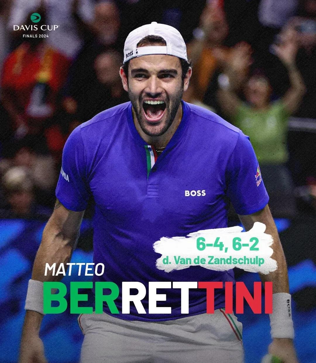 戴维斯杯碾压年终总决赛，辛纳扛起全队